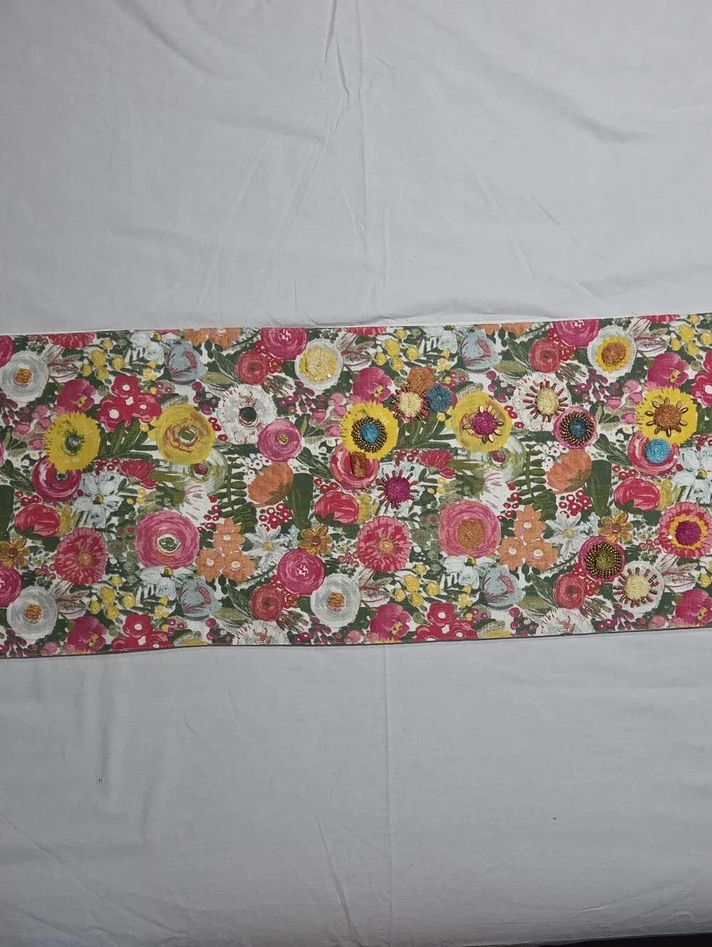 Pier 1 Imports Bountiful Blooms Table Runner 12.75
